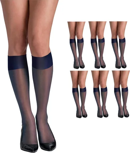 Vista 15 de Hanes Silk Reflections medias hasta la rodilla, puntera reforzada (2 unidades)