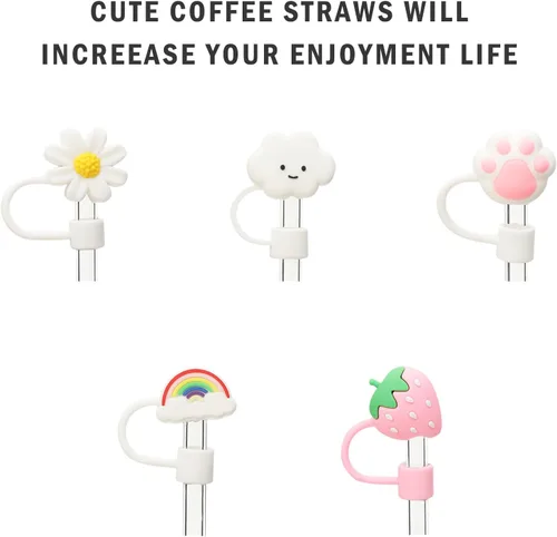 Vista 3 de Funda de popote compatible con Owala de 40 onzas, tapa de popote compatible con Owala Cup de 40 onzas, cubierta de popote reutilizable a prueba