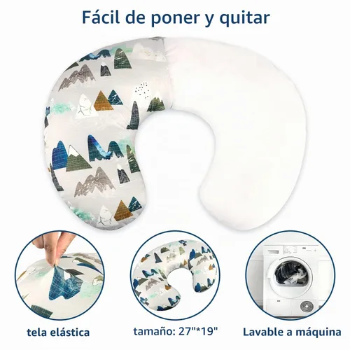 Vista 4 de Funda para almohada de lactancia TANOFAR, funda de almohada de lactancia neutral para bebés niños y niñas, funda de almohada de lactancia ultra