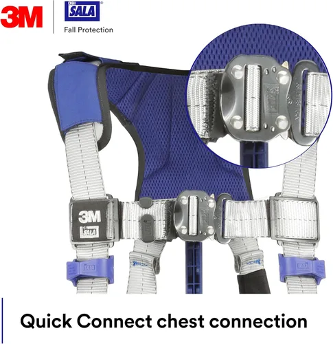 Vista 5 de 3M Unisex 3m Dbi-sala Exofit X100 Comfort Construction Positioning Safety Harness With Weight Distribution