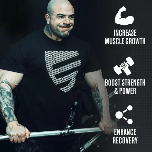 Vista 3 de Jacked Factory Suplemento en polvo de creatina HMB con monohidrato de creatina y HMB para hombres y mujeres para el crecimiento muscular, mayor