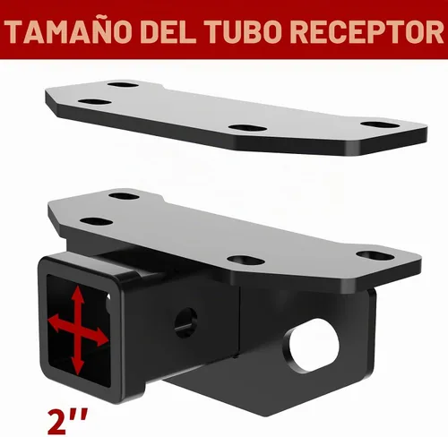Vista 2 de Enganche de remolque, receptor de enganche de remolque de parachoques trasero de 2 pulgadas, se adapta a Lexus GX460 seleccionados