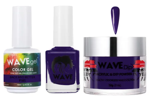 Vista 118 de WAVEGEL - Juego de gel de remojo, laca de uñas y polvo acrílico a juego - Colección Simplicity - #P109 Blizzard