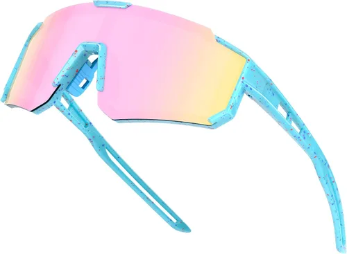 Vista 10 de Gafas de sol de béisbol deportivas para jóvenes, ligeras, polarizadas, para sóftbol, ciclismo, para niños y niñas de 3 a 12 años