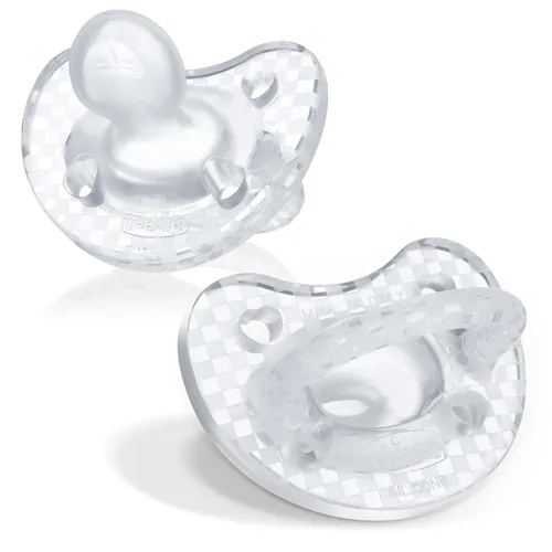 Vista 29 de Chicco Luxe Orthodontic Pacifier One-Piece Silicone, 0-6m, 2-Pack Rubor