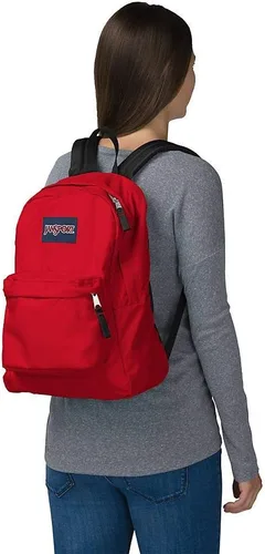Vista 4 de Jansport Superbreak Mochila Cinta Roja