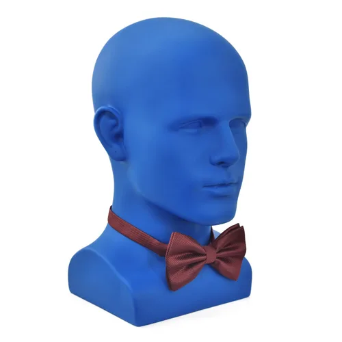 Vista 5 de FanLin Cabeza de maniquí masculino profesional para exhibir pelucas, sombreros, máscara de auriculares, gafas de sol, joyería y soporte de Azul