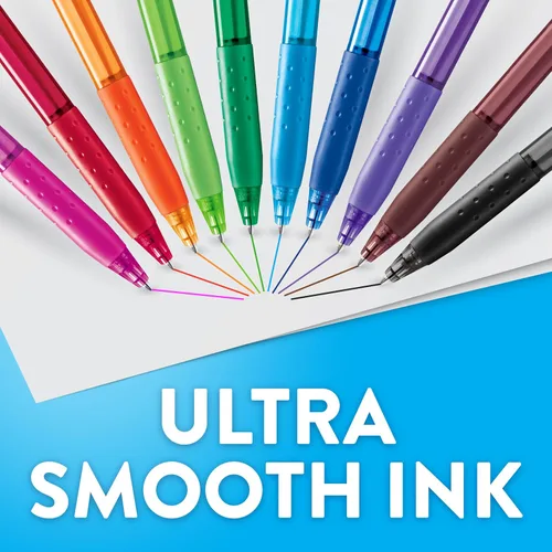 Vista 2 de Paper Mate InkJoy 300RT - Bolígrafos retráctiles, punta media (0.039 pulgadas), color negro, ideal para suministros de oficina, diario y accesorios
