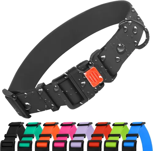 Vista 7 de CollarDirect Collar de perro impermeable – Silicona, plástico, resistente al olor, fácil de limpiar, para perros pequeños, medianos y grandes