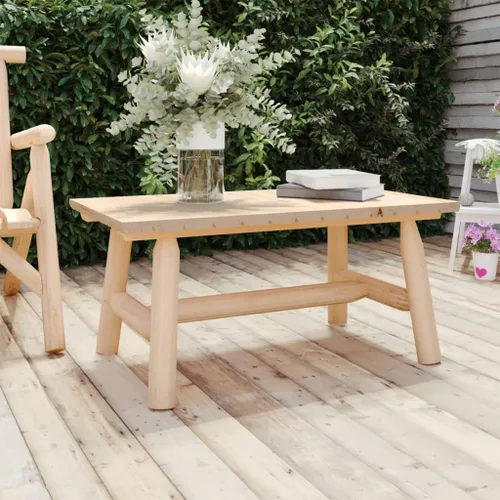 Vista 9 de Solid Spruce Wood Garden Chair Burned Wood Look Ergonomic Design Durable Outdoor Seating Rectangular Shape 33.9x26.8x40.6 in Brown for Patio Balcony