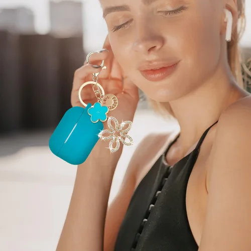 Vista 7 de KOUJAON Funda compatible con AirPods Pro de 2ª generación con kit de limpieza, funda protectora de silicona para auriculares Apple AirPod Pro