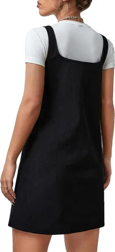 Vista 3 de Verdusa Vestido sin mangas con cuello cuadrado y tirantes para mujer