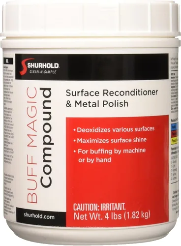 Vista 8 de Shurhold Buff Magic Compound - Ultimate Restoration for Oxidation & Rust Buffing & Polishing Pads for Metal & Gelcoat