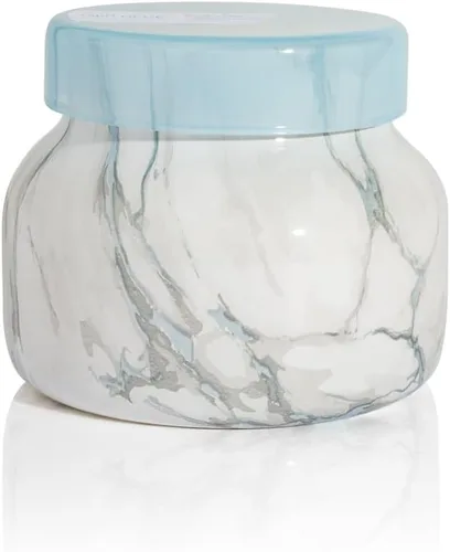 Vista 12 de Velas Capri Blue de Frasco de Mármol Moderno - Velas de Lujo para Aromatizar el Hogar - Mezcla de Cera de Soja de Larga Duración