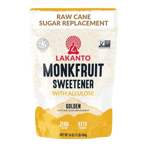 Vista 11 de Edulcorante Lakanto Golden de Fruta del Monje con Alulosa, Sustituto de Azúcar de Caña Cruda, Extracto de Fruta del Monje, Reemplazo de Azúcar Cruda