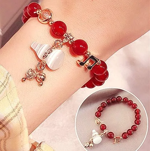 Vista 3 de Feng Shui - Pulsera china Wu LouHu Lou hecha a mano para salud y protección, Ágata