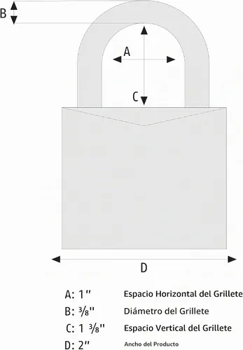 Vista 2 de ABUS 80TI/50 KD Titalium aleación de aluminio candado con llave diferente