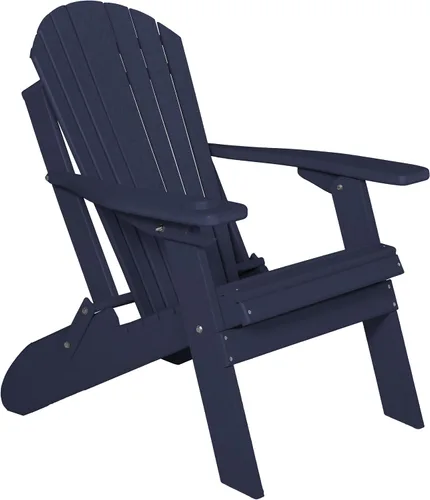 Vista 16 de Furniture Barn USA Silla Adirondack plegable de polietileno, azul Aruba Azul (Aruba Blue)