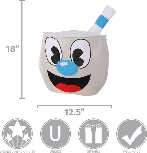 Vista 4 de elope Cuphead & Mugman Costume Masks