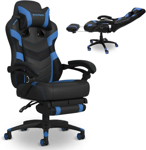 Vista 16 de RESPAWN 110 Pro Silla Ergonómica para Juegos con Reposapiés para Adultos - Cómoda Silla Reclinable de Oficina para Juegos con Soporte Lumbar