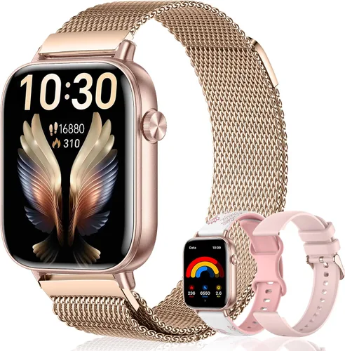 Vista 11 de Reloj inteligente para hombre para Android iPhone 1.83" HD 3 bandas Negro