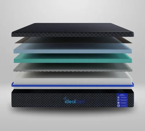 Vista 4 de iDealBed G4 Nova Colchón de espuma viscoelástica de lujo + sistema de sueño ajustable personalizado 3i, comodidad, refrigeración y soporte