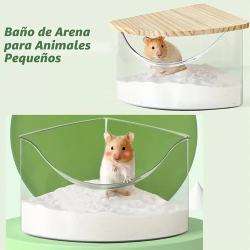 Vista 3 de Hamiledyi Hamster Bath Sand 2 LB Polvo de jerbo libre baño de aseo