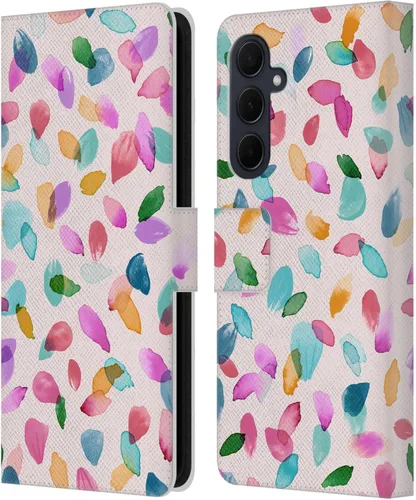 Vista 97 de Head Case Designs Officially Licensed Ninola Ditsy Flowers Yellow Nature Bold Leather Wallet Case Compatible with Samsung Galaxy A07 4G
