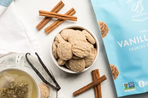 Vista 7 de Bakeology Galletas veganas sin gluten 6 bolsas de 6 a 6 onzas 3 bolsas de cada sabor Snickerdoodle, Vanilla Chai