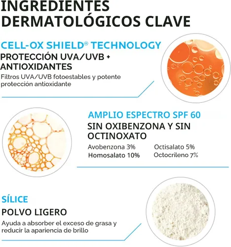 Vista 5 de Anthelios Light Fluid Facial Sunscreen SPF 60, Lightweight Sunscreen for Face, Fluid Texture, Broad Spectrum SPF
