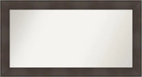 Vista 8 de Amanti Art Espejo personalizado, espejo de baño de veta de madera rústica William, espejo de pared o espejo de tocador de baño sobre el fregadero