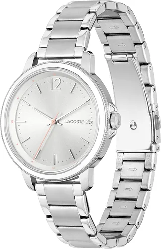 Vista 2 de Lacoste Reloj de cuarzo para mujer con correa de acero inoxidable plata 17 Modelo 2001200 Plateado Reloj de cuarzo