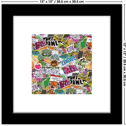 Vista 6 de Trends International Gallery Pops Nickelodeon Teenage Mutant Ninja Turtles: Mutant Mayhem - Arte de pared con patrón de calcomanías, versión