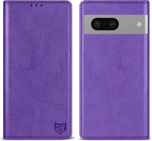 Vista 27 de ZZXX - Funda tipo cartera para Google Pixel 7, magnética fuerte de 6.3 Negro