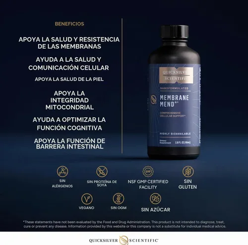 Vista 4 de Quicksilver Scientific Membrane Mend, Cerebro, 3.38oz / 3.4 fl oz