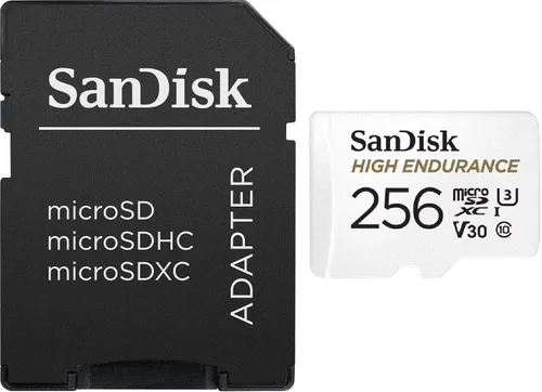 Vista 4 de SanDisk - Tarjeta MicroSDXC de video de alta resistencia de 256 GB para cámaras de tablero funciona con Garmin Mini 2, 47, 57, 67W Series