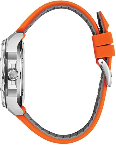 Vista 3 de Bulova 98A226 - Reloj analógico automático con correa de silicona para hombre