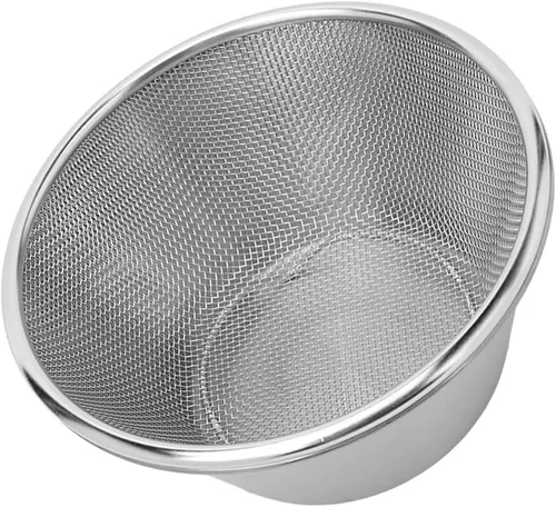 Vista 9 de Juego de cuencos de colador de acero inoxidable, cuencos para mezclar tazón de lavado de arroz, colador de alimentos, cesta de lavado de frutas