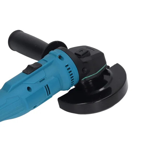 Vista 6 de Amoladora angular inalámbrica, potente motor sin escobillas de 10000 RPM con mango antideslizante, herramienta de amoladora angular para muela