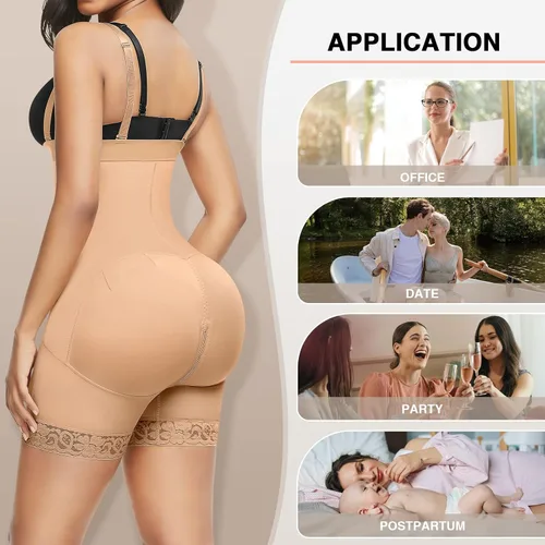 Vista 6 de FeelinGirl Fajas moldeadoras para mujer con control de abdomen y entrepierna abierta