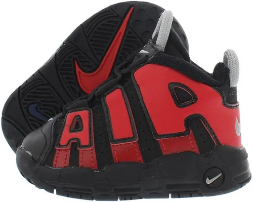Vista 4 de Nike Air More Uptempo Bred NegroRojo Universitario (DM0020 001)