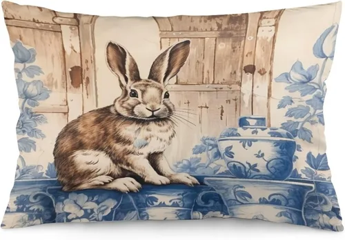 Vista 18 de Funda de almohada rústica de 12 x 20 pulgadas, diseño de cabaña en el bosque, súper suave, funda de cojín impresa de doble cara, funda de almohada