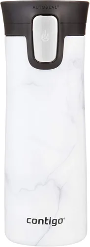 Vista 5 de Contigo Pinnacle Autoseal - Taza de viaje térmica de acero inoxidable, termo al vacío, vaso a prueba de fugas, taza de café con tapa fácil