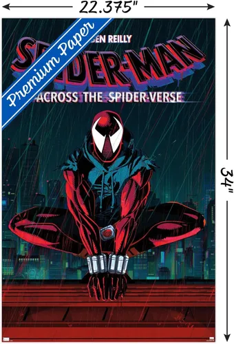 Vista 3 de Trends International Marvel Spider-Man: Across The Spider-Verse - Póster de pared de una hoja de Ben Reilly, 34 pulgadas de largo x 22.4 W, versión