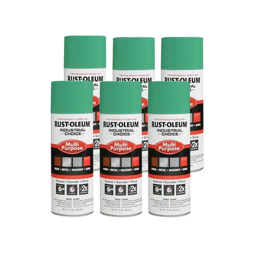 Vista 17 de Aerosol de esmalte Rust-Oleum para uso general; envase de 16 onzas líquidas; lata de aerosol, almendra, 6