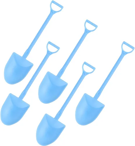 Vista 9 de Ouliget Cucharas con forma de pala, lindas cucharas de postre de plástico desechables, palas de cuchara de postre de helado, 100