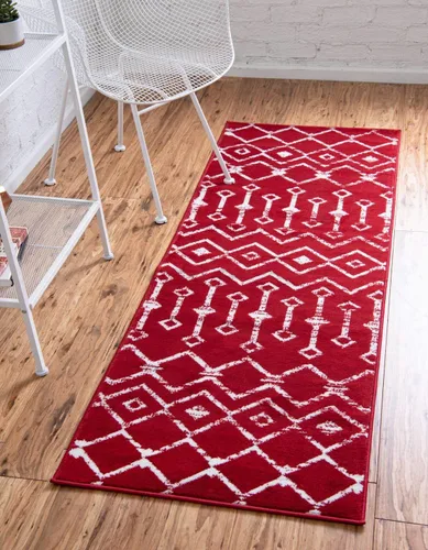 Vista 42 de Unique Loom Enrejado Marroquí Colección Trellis Geométrica Transicional Beige/Marfil Alfombra Área (10 pies 8 pulgadas x 16 pies 5 pulgadas)