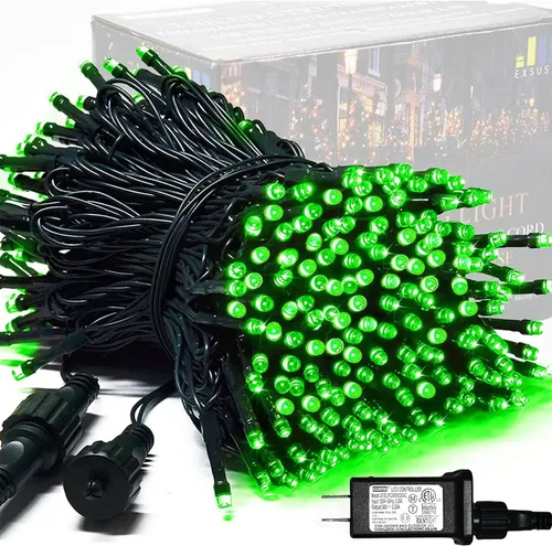 Vista 19 de JMEXSUSS Guirnalda de 250 luces LED que cambian de color, 11 modos, luces cálidas y multicolor para árbol de Navidad con luces de Navidad remotas al