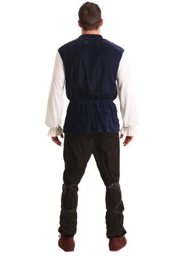 Vista 2 de Disfraz de hombre de taberna medieval talla extra Multicolor