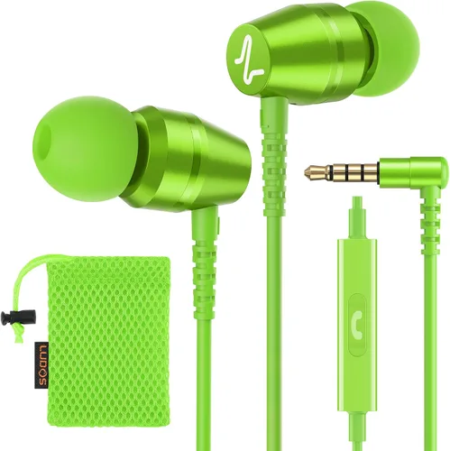 Vista 14 de LUDOS OMNITONE Auriculares con cable in-ear, 5 años de garantía, auriculares con micrófono, conector de 3.5 mm, auriculares con cable